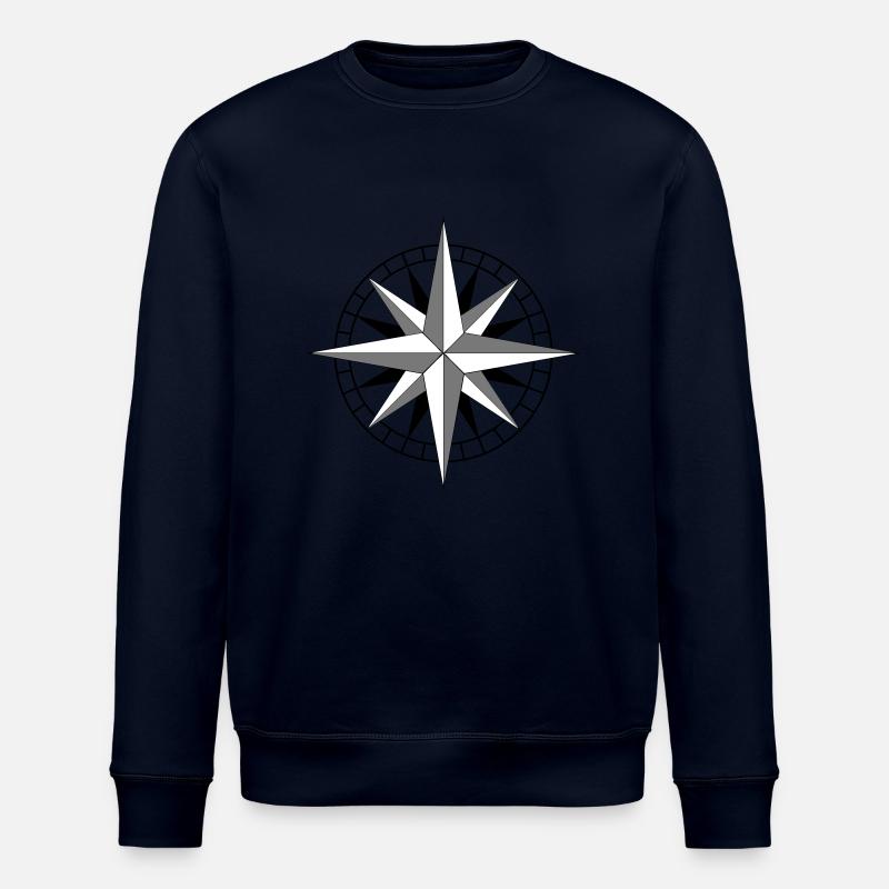 rose des vents - Sweat bio ROLLER Stanley/Stella Unisexe - marine