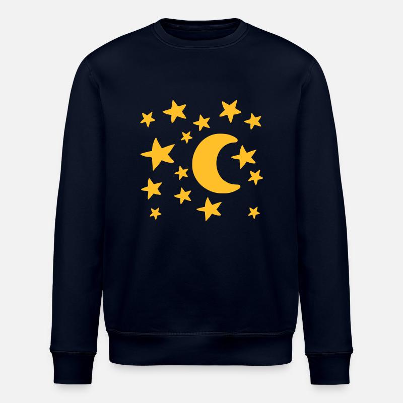 Lune étoiles - Sweat bio ROLLER Stanley/Stella Unisexe - marine