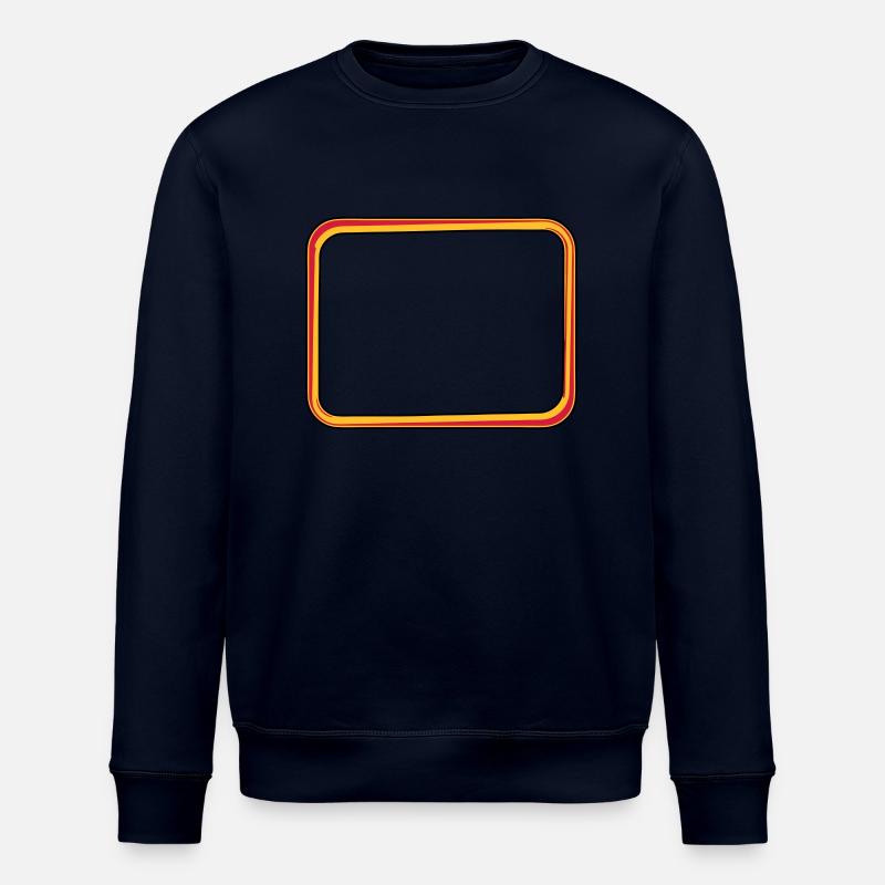 text frame fire - Stanley/Stella ROLLER Unisex Organic Sweatshirt - navy
