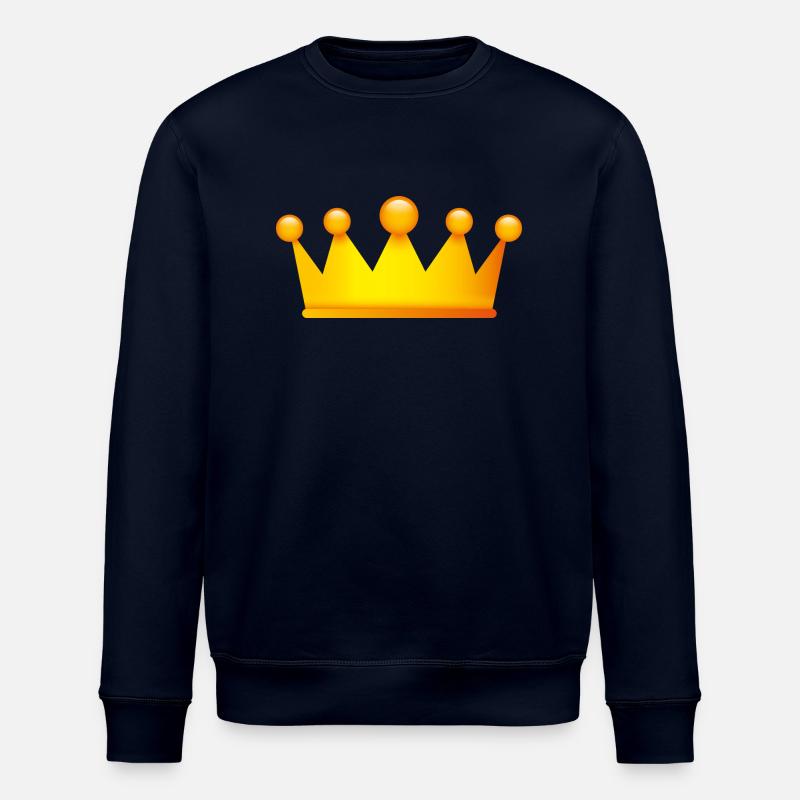 Smiley Crown - Stanley/Stella ROLLER Unisex Organic Sweatshirt - navy