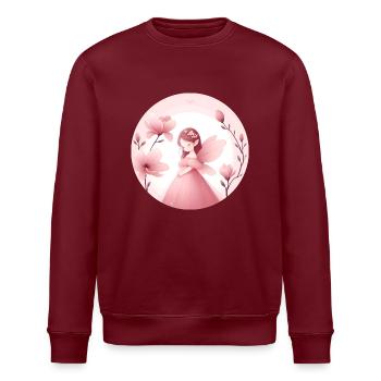 Die Unschuld der Magnolie - Stanley/Stella Unisex Bio-Sweatshirt ROLLER - Burgunderrot - Vorne - Nik (191cm)