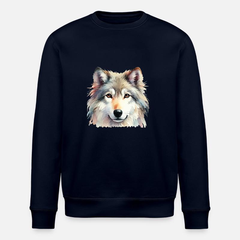 wolf - Stanley/Stella Unisex Bio-Sweatshirt ROLLER - Navy