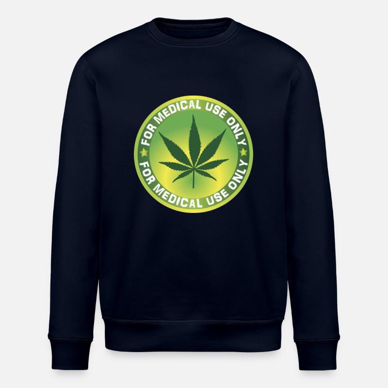 Marijuana Weed Gras - Stanley/Stella Unisex Bio-Sweatshirt ROLLER - Navy