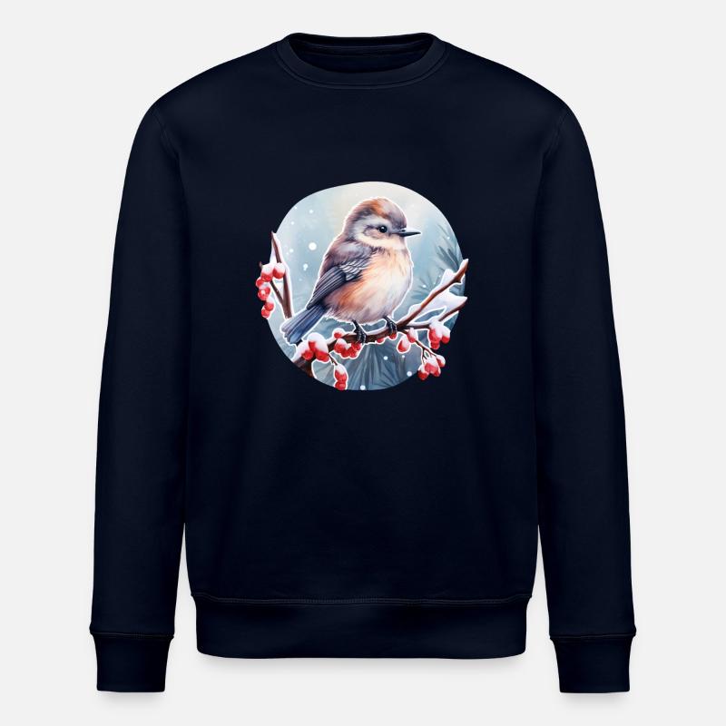 Tarier des prés - Sweat bio ROLLER Stanley/Stella Unisexe - marine