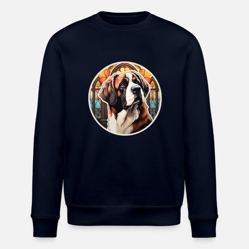 Bernhardiner Rettungshund - Stanley/Stella Unisex Bio-Sweatshirt ROLLER - Navy