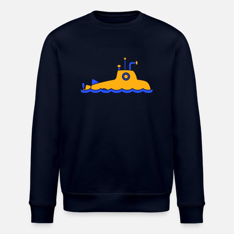 Surfaced Submarine Water Surface Dive - Stanley/Stella ROLLER Unisex Organic Sweatshirt - navy