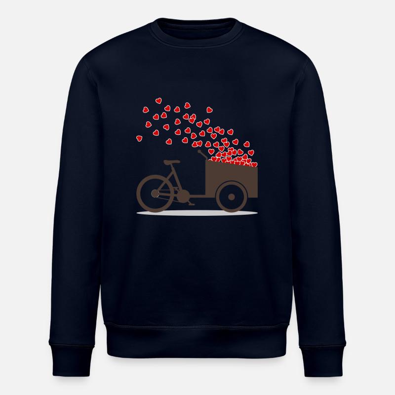 Lastenrad Liebe Herzen - Stanley/Stella Unisex Bio-Sweatshirt ROLLER - Navy