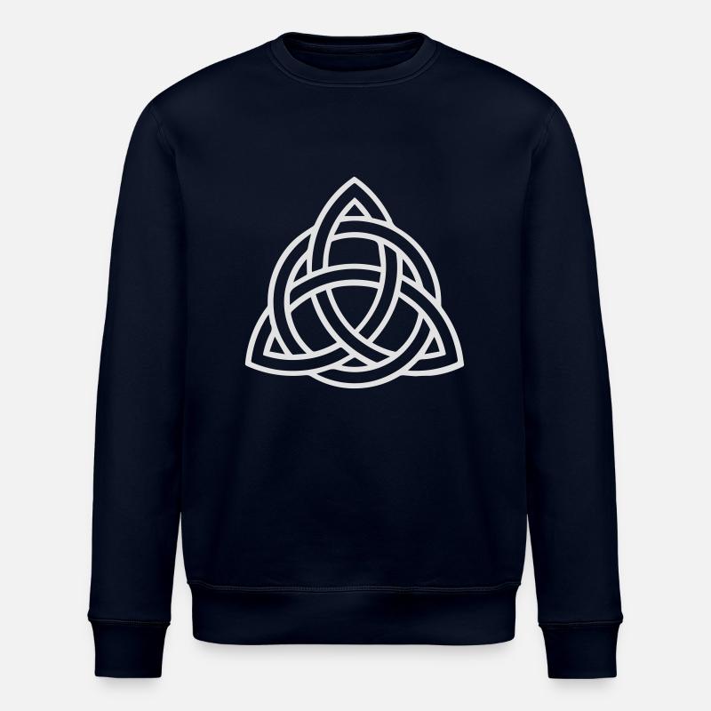 Celtic Knot — Celtic Circle - Stanley/Stella ROLLER Unisex Organic Sweatshirt - navy