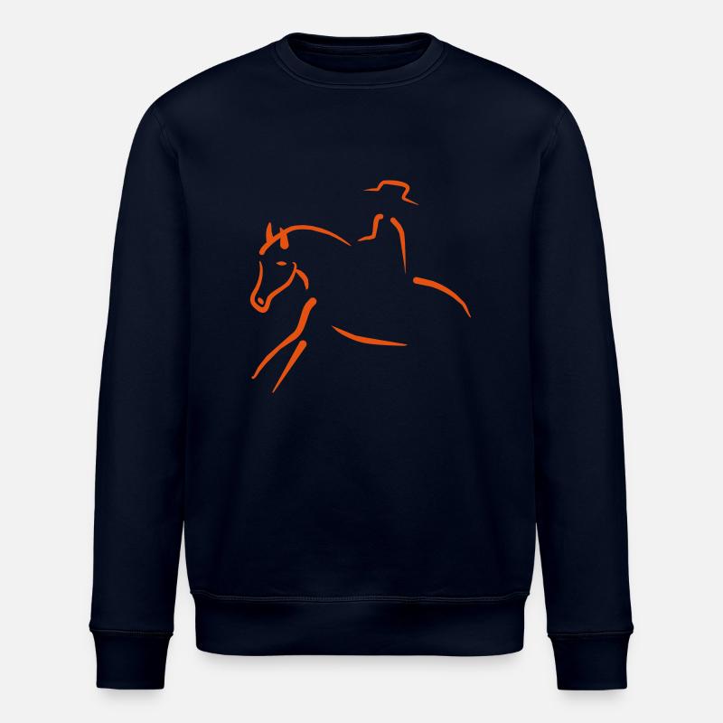Westernpferd - Stanley/Stella Unisex Bio-Sweatshirt ROLLER - Navy