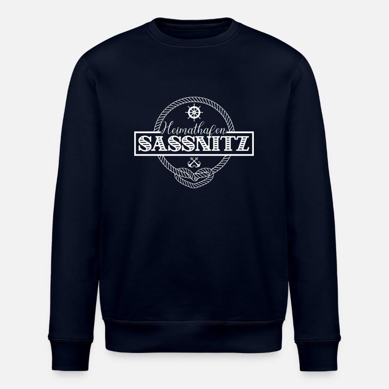 Heimathafen Sassnitz - Stanley/Stella Unisex Bio-Sweatshirt ROLLER - Navy