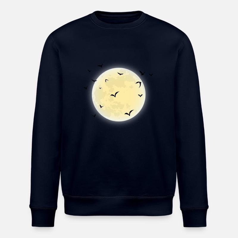 Halloween Mond - Stanley/Stella Unisex Bio-Sweatshirt ROLLER - Navy
