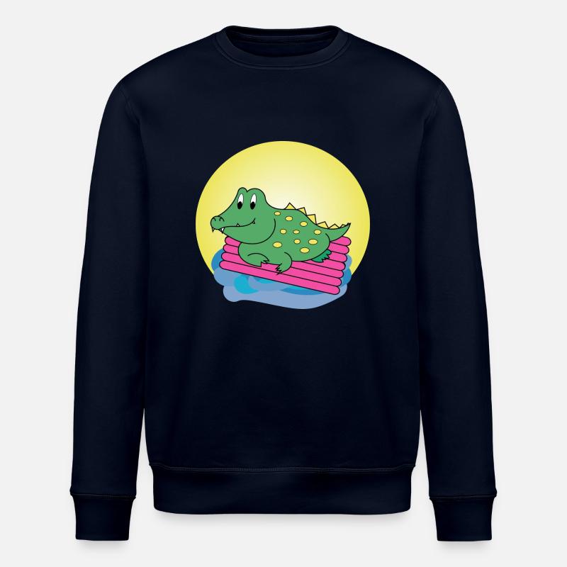 Kai Krokodil - Geschenk - Geschenkidee - Stanley/Stella Unisex Bio-Sweatshirt ROLLER - Navy
