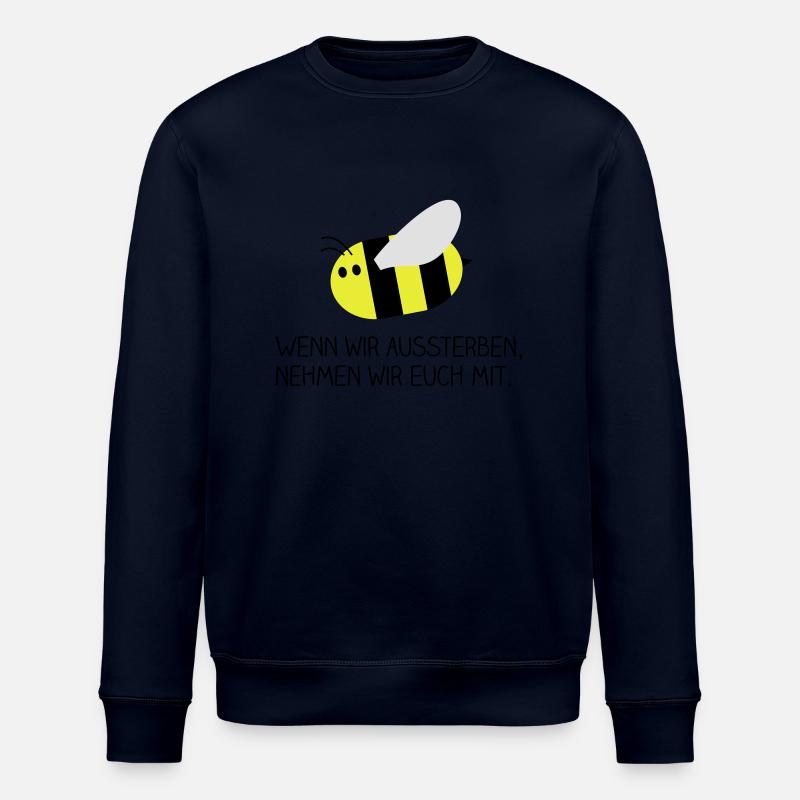 Biene - Rettet die Bienen - Stanley/Stella Unisex Bio-Sweatshirt ROLLER - Navy
