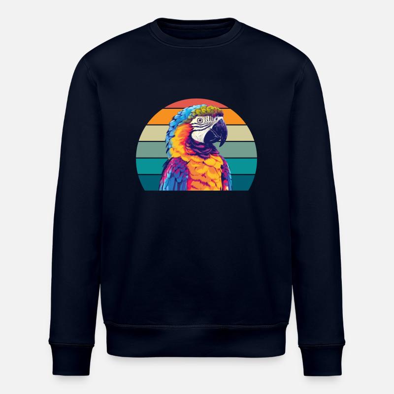 Papagei Retro - Stanley/Stella Unisex Bio-Sweatshirt ROLLER - Navy