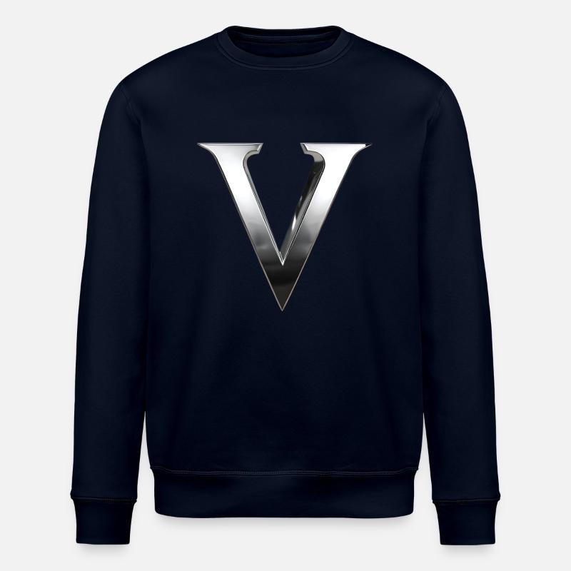 Chrome ,, V " Metallic - Stanley/Stella Unisex Bio-Sweatshirt ROLLER - Navy