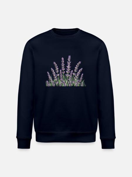 Lavender stalks Lavender - Stanley/Stella ROLLER Unisex Organic Sweatshirt - navy