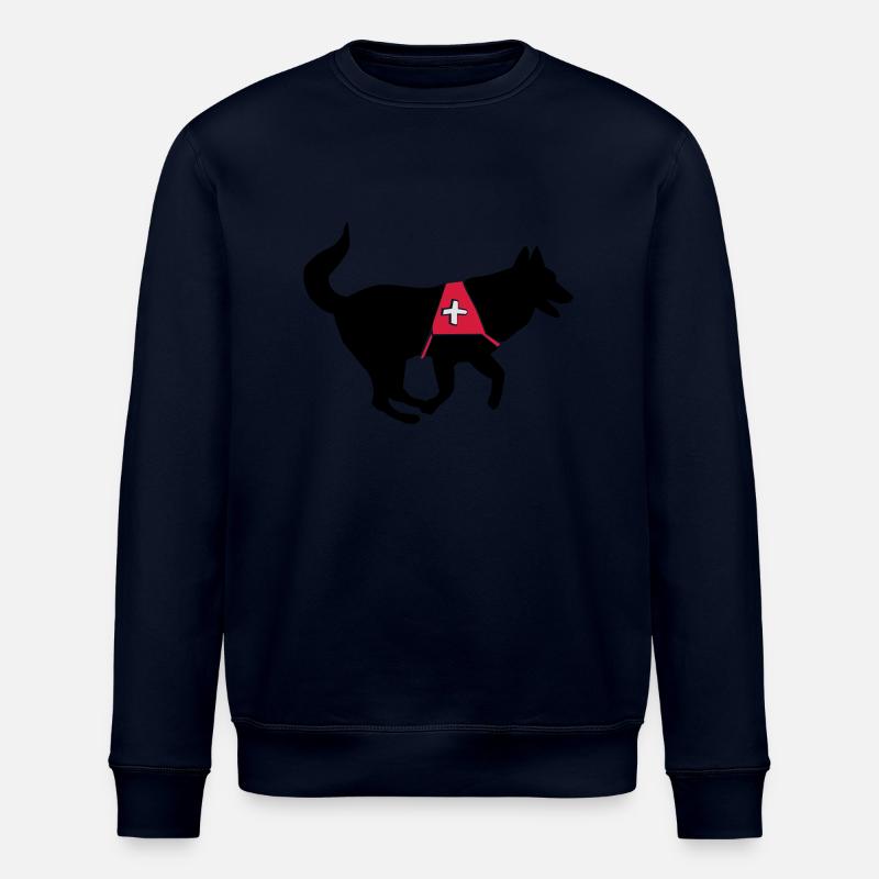 rettungshund_cb - Stanley/Stella Unisex Bio-Sweatshirt ROLLER - Navy
