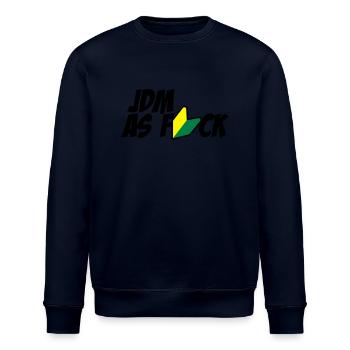 JDM as FUCK - Stanley/Stella Unisex Bio-Sweatshirt ROLLER - Navy - Vorne - Nik (191cm)