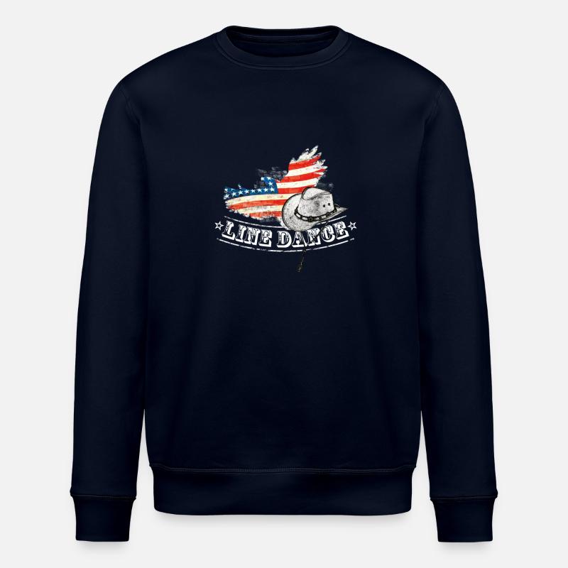 line dance - Stanley/Stella ROLLER Unisex Organic Sweatshirt - navy