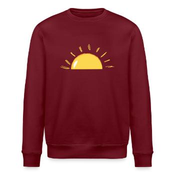 Sonnenschein - Stanley/Stella Unisex Bio-Sweatshirt ROLLER - Burgunderrot - Vorne - Nik (191cm)