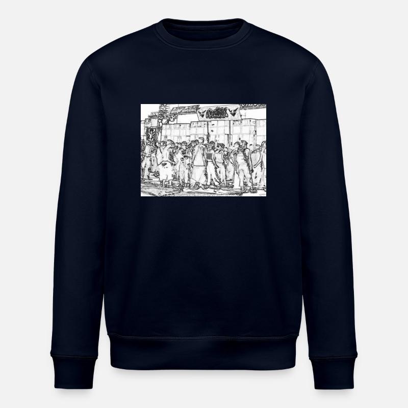 sound system 2 - Stanley/Stella ROLLER Unisex Organic Sweatshirt - navy