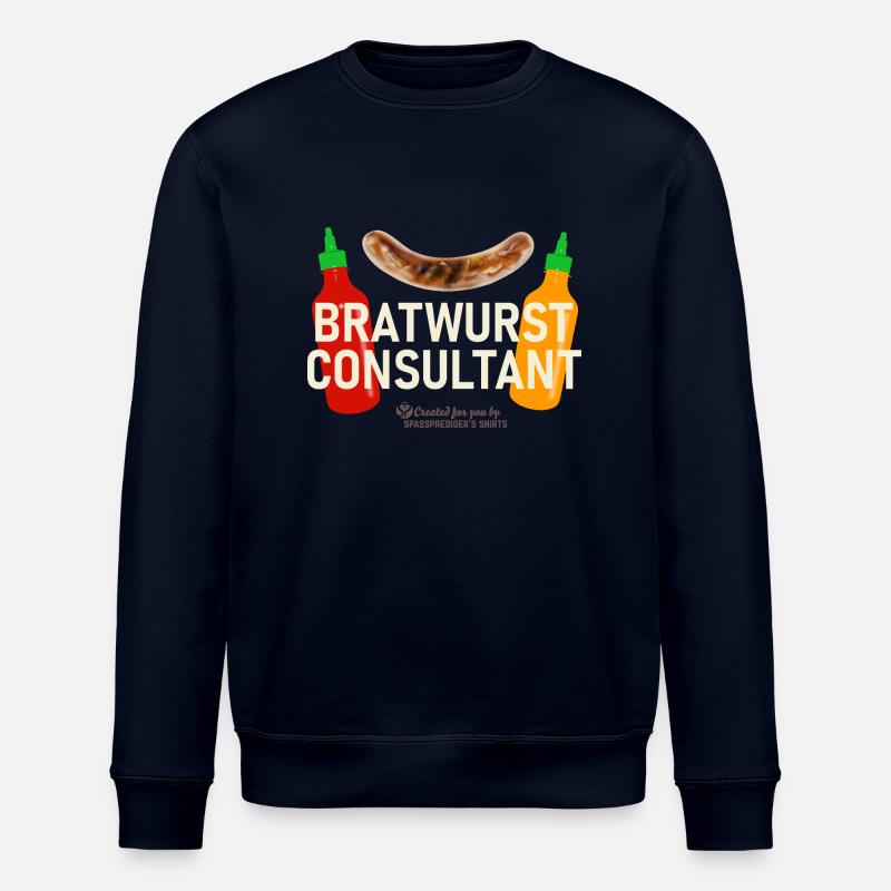 Grillspruch Bratwurst Consultant - Stanley/Stella Unisex Bio-Sweatshirt ROLLER - Navy