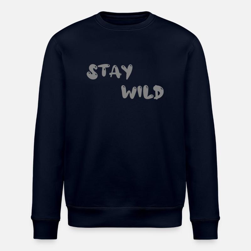 Restez sauvage - Sweat bio ROLLER Stanley/Stella Unisexe - marine