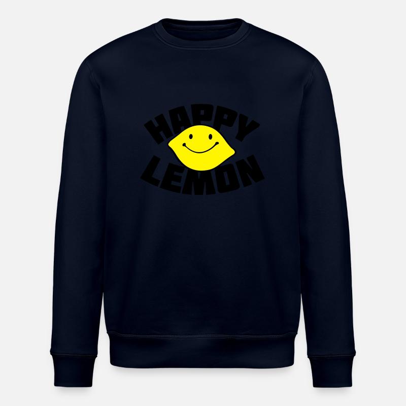 Happy Lemon - Stanley/Stella Unisex Bio-Sweatshirt ROLLER - Navy