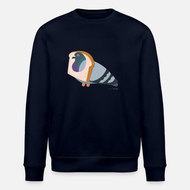 Doves and Bread: Bread Funny? - Stanley/Stella ROLLER Unisex Organic Sweatshirt - navy