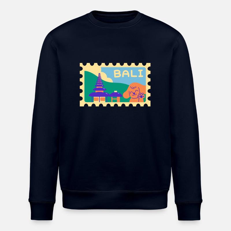 INDONET Bali Karikatur - Stanley/Stella Unisex Bio-Sweatshirt ROLLER - Navy