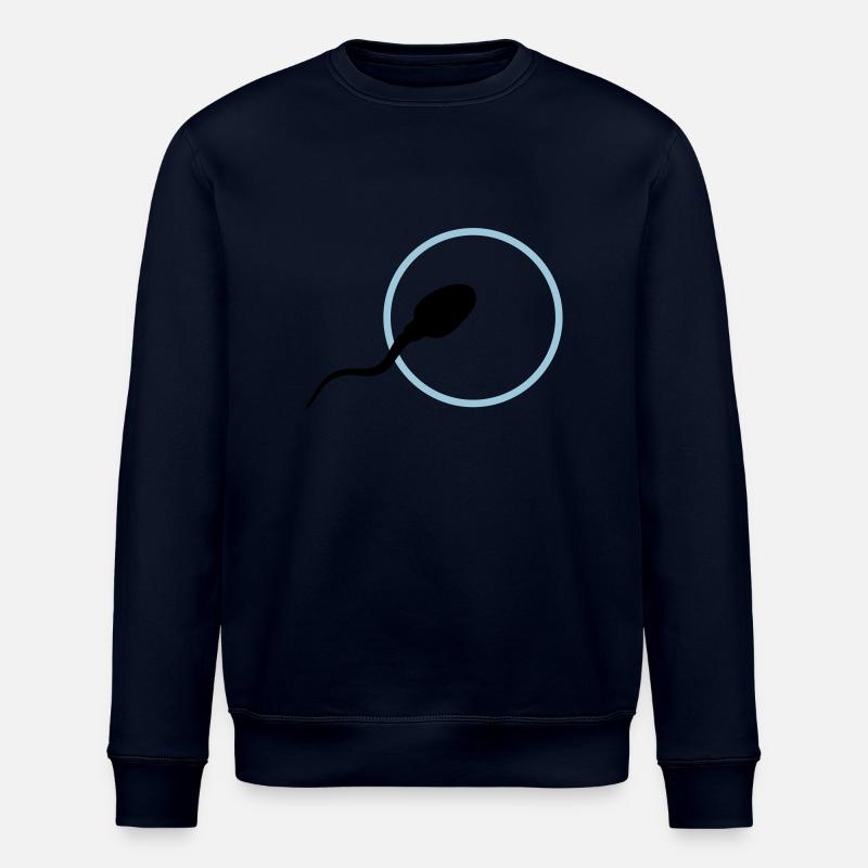 sperm3 - Stanley/Stella ROLLER Unisex Organic Sweatshirt - navy