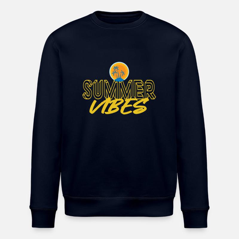 Les vibrations de l'été - Sweat bio ROLLER Stanley/Stella Unisexe - marine