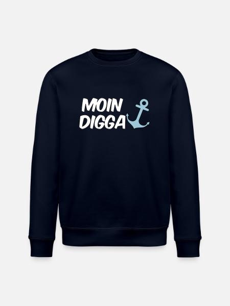 Moin Digga Hamburg - Stanley/Stella ROLLER Unisex Organic Sweatshirt - navy