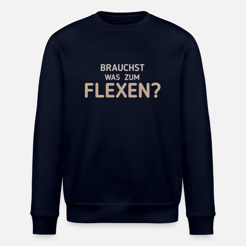 Flexen - Lustiger Spruch - Stanley/Stella Unisex Bio-Sweatshirt ROLLER - Navy