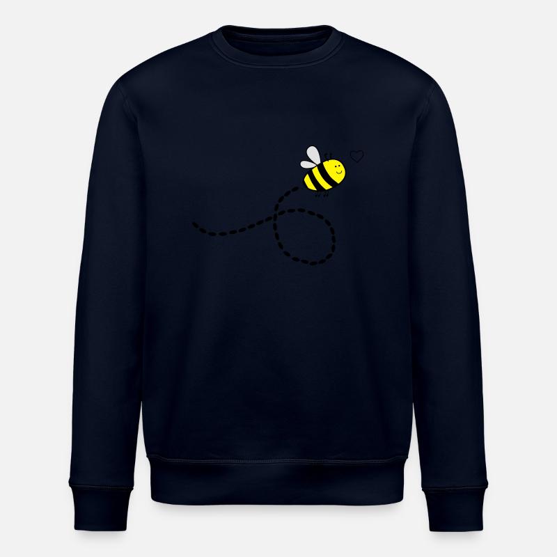 flying_bee_in_love - Stanley/Stella Unisex Bio-Sweatshirt ROLLER - Navy