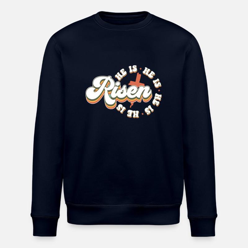 Il est ressuscité - Sweat bio ROLLER Stanley/Stella Unisexe - marine