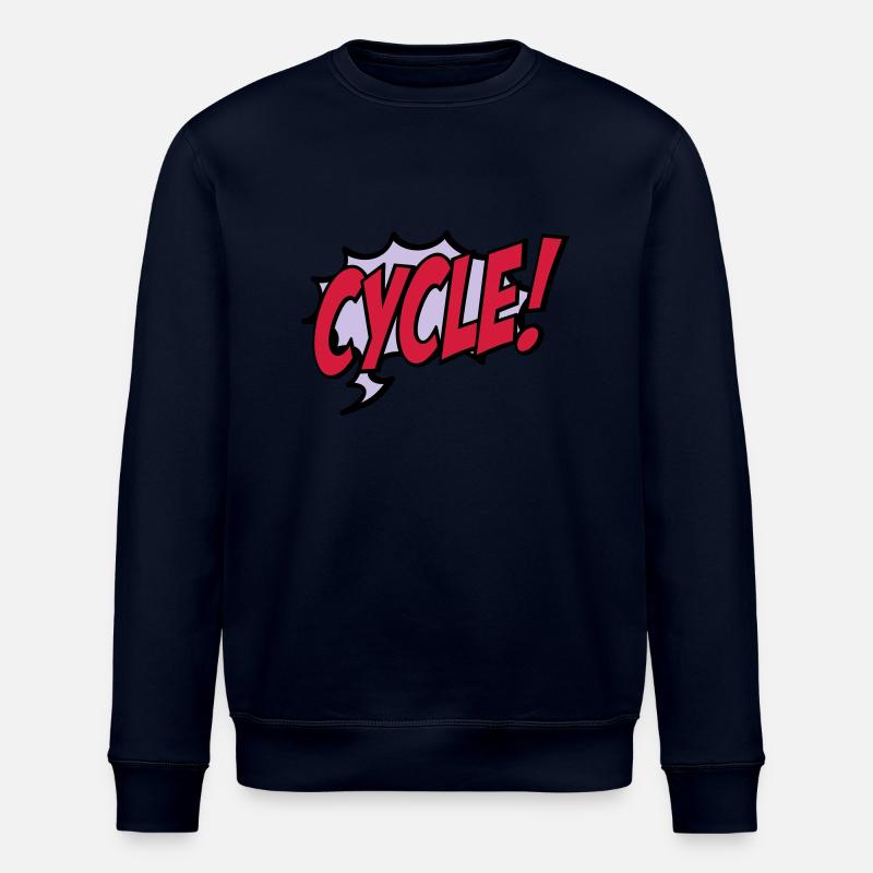 cycle - Stanley/Stella ROLLER Unisex Organic Sweatshirt - navy