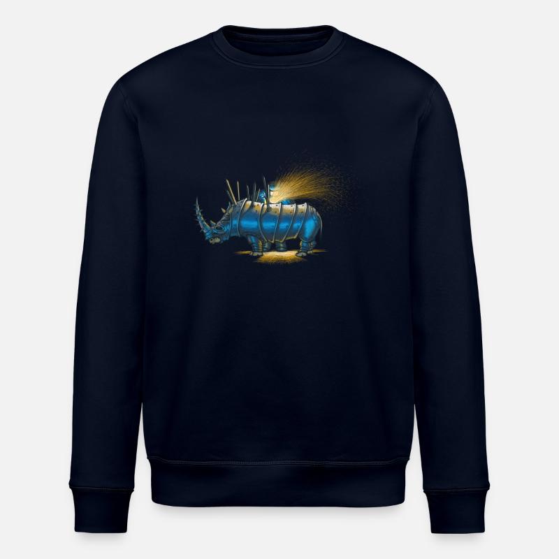 Saved rhino - Stanley/Stella Unisex Bio-Sweatshirt ROLLER - Navy