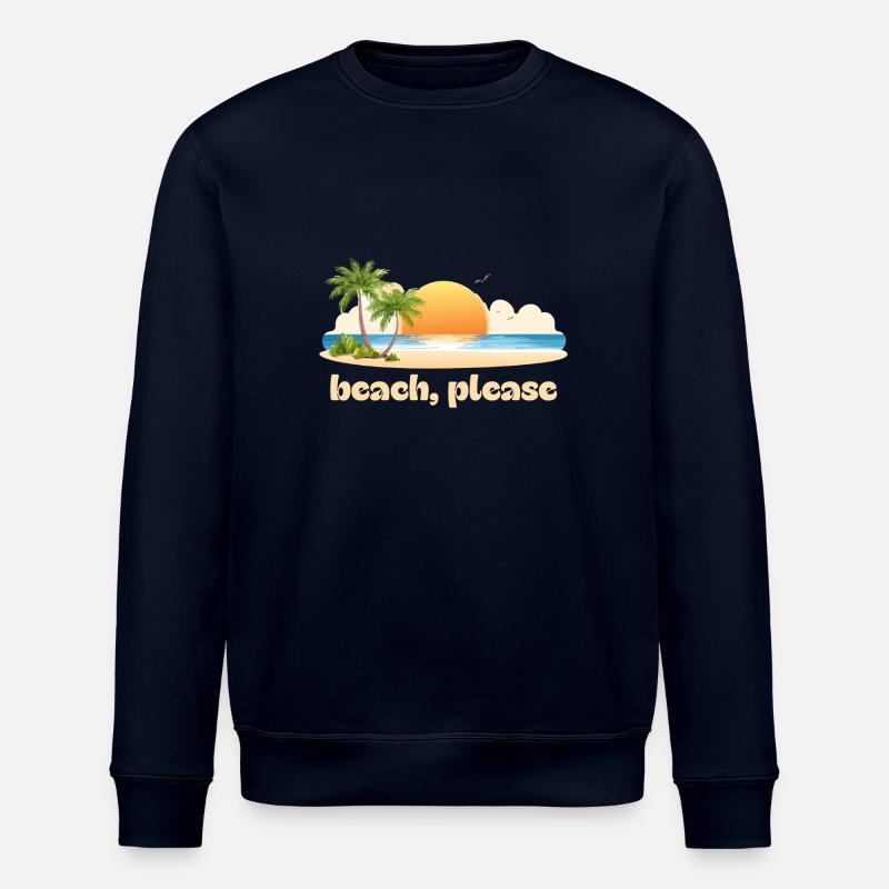 Beach, please - Stanley/Stella ROLLER Unisex Organic Sweatshirt - navy