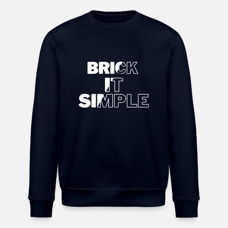 Briquer c’est simple - Sweat bio ROLLER Stanley/Stella Unisexe - marine