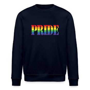 Rainbow Pride - Stanley/Stella ROLLER Unisex Organic Sweatshirt - navy - Front - Nik (191cm)