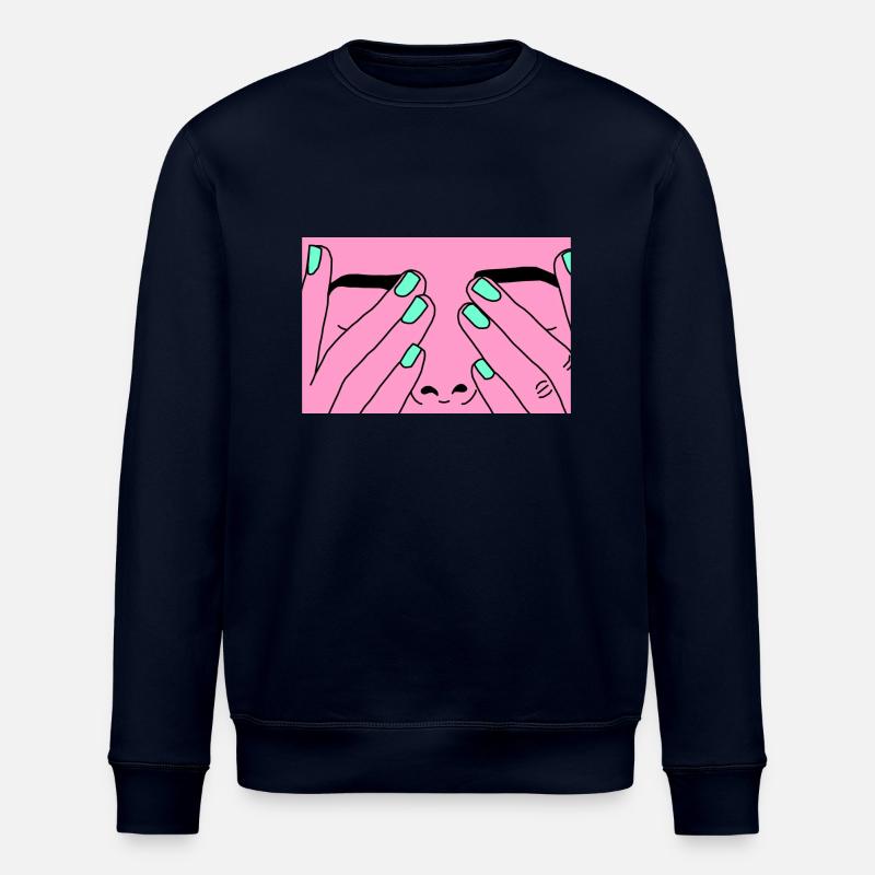 Face rose - Sweat bio ROLLER Stanley/Stella Unisexe - marine