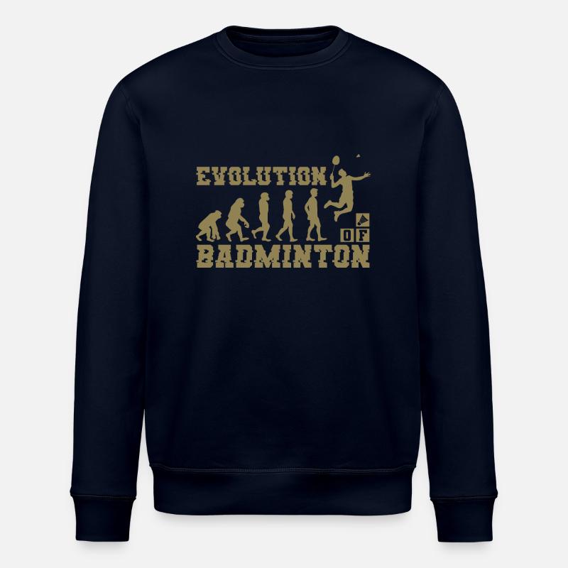 Badminton Evolution Silhouette - Stanley/Stella ROLLER Unisex Organic Sweatshirt - navy