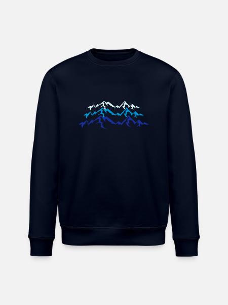 High beautiful mountains - Stanley/Stella ROLLER Unisex Organic Sweatshirt - navy