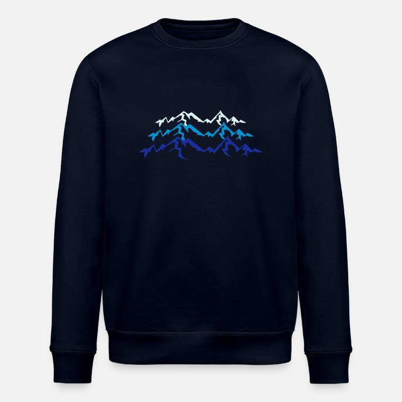 Hohe Schöne Berge - Stanley/Stella Unisex Bio-Sweatshirt ROLLER - Navy