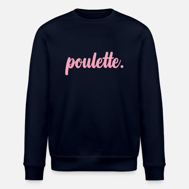 Chick - Girlfriend - Best Friend - Stanley/Stella ROLLER Unisex Organic Sweatshirt - navy