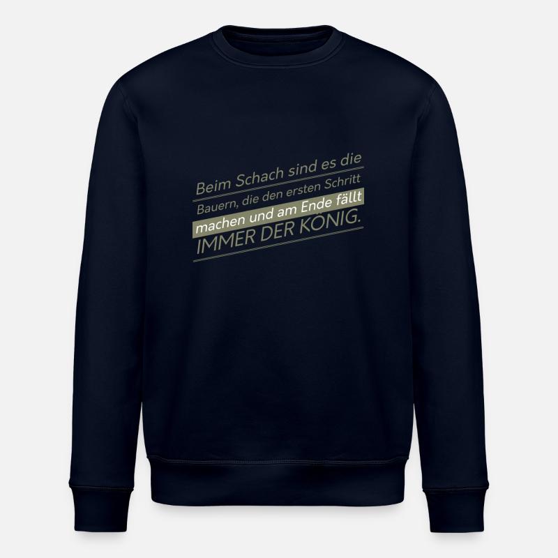 Dictons fermiers drôles - Sweat bio ROLLER Stanley/Stella Unisexe - marine