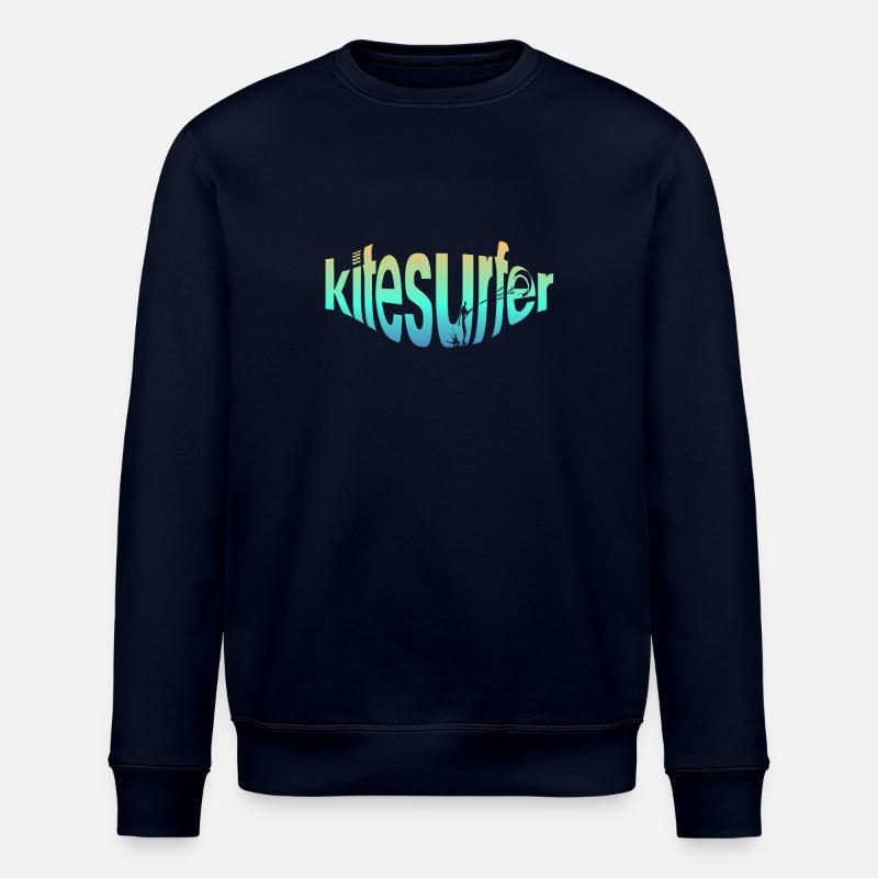 Kitesurfeur par écrit - Sweat bio ROLLER Stanley/Stella Unisexe - marine