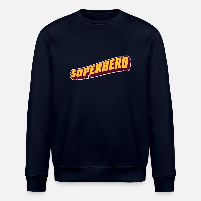 superhero - Stanley/Stella ROLLER Unisex Organic Sweatshirt - navy