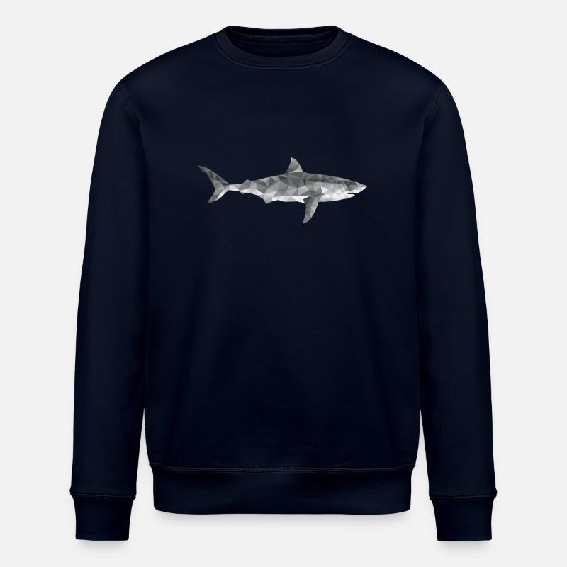 Haifisch Polygon - Stanley/Stella Unisex Bio-Sweatshirt ROLLER - Navy